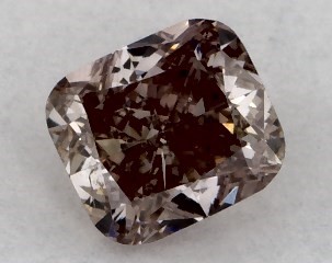 0.28 Carat Fancy Brown-SI2 Cushion Cut Diamond
