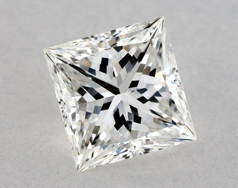Petite Solitaire Engagement Ring in Platinum 1.01 Carat G-VVS1 Princess Cut Diamond