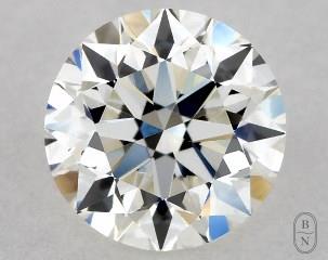 This 0.5 carat  round diamond I color vs1 clarity has Excellent proportions and a diamond grading report from GIA