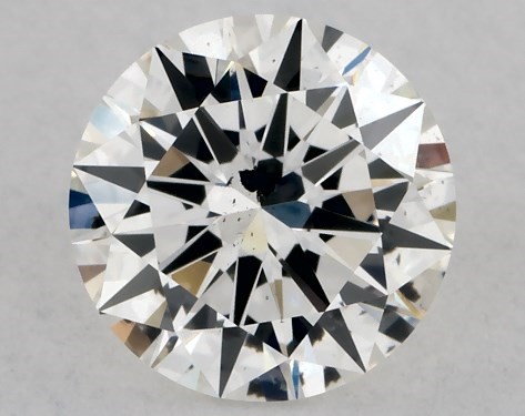 GIA 1.00 Carat H-SI2 Excellent Cut Round Diamond
