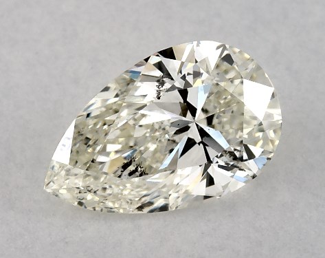 GIA 1.00 Carat K-SI2 Pear Shaped Diamond