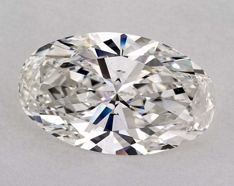 5.09 carat oval diamond, H VS2