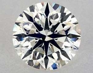 This 4.05 carat  round diamond I color si1 clarity has Very Good proportions and a diamond grading report from GIA