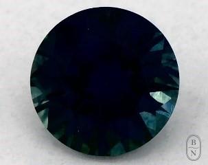 This 0.71 Round Green Sapphire is sold exclusively by Blue Nile 