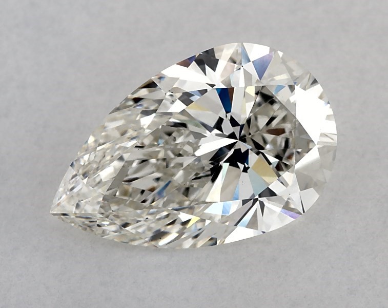 3.4 carat pear diamond, H VS1
