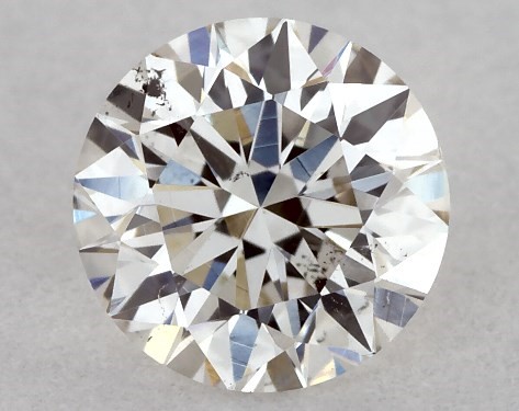 GIA 0.40 Carat J-SI1 Excellent Cut Round Diamond