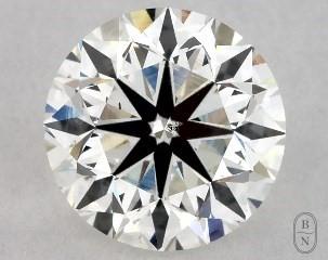 This 1.5 carat  round diamond I color si1 clarity has Very Good proportions and a diamond grading report from GIA