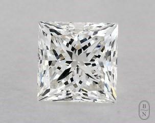 This princess cut 1.01 carat I color si1 clarity has a diamond grading report from GIA