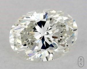 This oval cut 1 carat H color si1 clarity has a diamond grading report from GIA