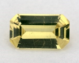 This 0.70 Emerald Yellow Sapphire is sold exclusively by Blue Nile 