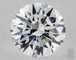 This 0.5 carat  round diamond E color si1 clarity has Excellent proportions and a diamond grading report from GIA