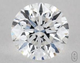 This 0.56 carat  round diamond D color si2 clarity has Very Good proportions and a diamond grading report from GIA