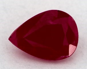 0.84 carat Pear Natural Ruby