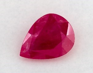 1.07 carat Pear Natural Ruby