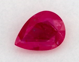 1.08 carat Pear Natural Ruby