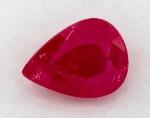 1.10 carat Pear Natural Ruby