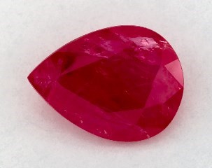 1.18 carat Pear Natural Ruby