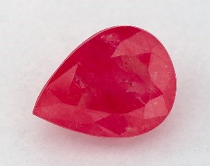 1.68 carat Pear Natural Ruby