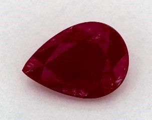This 0.70 Pear Ruby is sold exclusively by Blue Nile 
