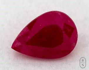 This 0.79 Pear Ruby is sold exclusively by Blue Nile 