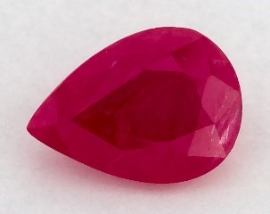 This 0.80 Pear Ruby is sold exclusively by Blue Nile 
