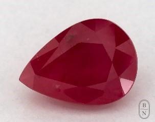 This 1.07 Pear Ruby is sold exclusively by Blue Nile 