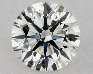 This 0.77 carat  round diamond I color si1 clarity has Excellent proportions and a diamond grading report from GIA