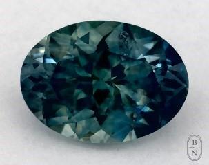 This 0.75 Oval Green Sapphire is sold exclusively by Blue Nile 