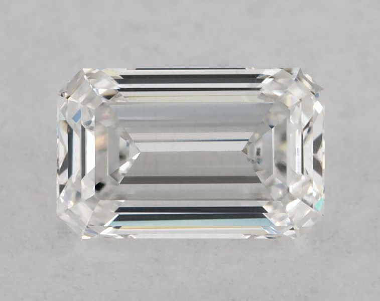 0.38 ct Emerald, F · VS2 · Ideal