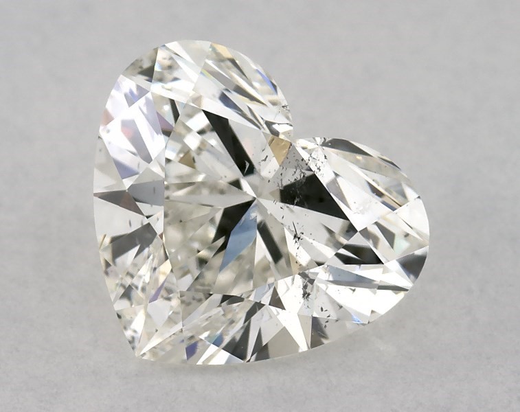 1.71 carat heart diamond, I SI1