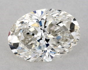 1.00 Carat I-SI1 Oval Cut Diamond