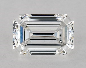 Lab-Created 1.56 Carat E-VS1 Emerald Cut Diamond