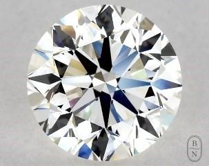 This 1 carat  round diamond I color vvs2 clarity has Very Good proportions and a diamond grading report from GIA
