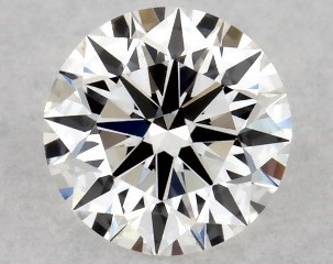 This 0.24 carat  round diamond G color if clarity has Excellent proportions and a diamond grading report from GIA