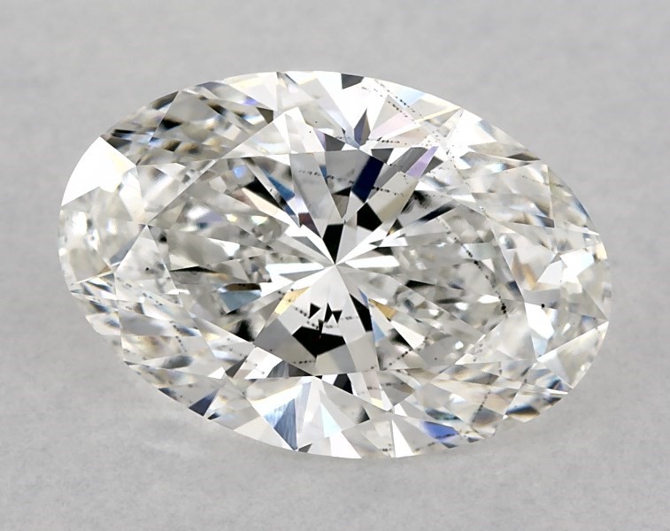 3.85 carat oval diamond, F SI1