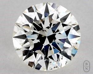 This 3 carat  round diamond I color si1 clarity has Excellent proportions and a diamond grading report from GIA