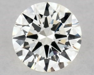 This 0.23 carat  round diamond K color if clarity has Excellent proportions and a diamond grading report from GIA