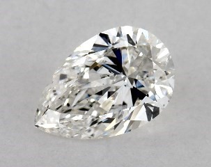This pear shaped 1 carat G color si1 clarity has a diamond grading report from GIA