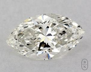 This marquise cut 1 carat H color si1 clarity has a diamond grading report from GIA