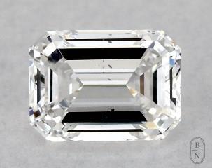 This emerald cut 1.01 carat D color si1 clarity has a diamond grading report from GIA