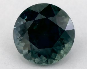 0.70 carat Round Natural Green Sapphire