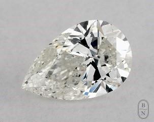 This pear shaped 1.01 carat I color si1 clarity has a diamond grading report from GIA