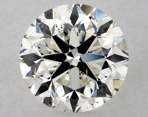 This 1 carat  round diamond I color si2 clarity has Very Good proportions and a diamond grading report from GIA