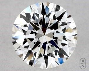 This 0.4 carat  round diamond F color vvs1 clarity has Excellent proportions and a diamond grading report from GIA