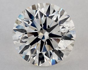 3.06 Carat I-SI1 Excellent Cut Round Diamond