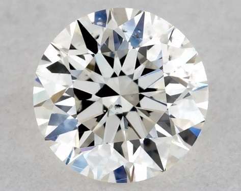 GIA 0.34 Carat J-SI1 Excellent Cut Round Diamond