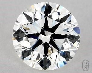 This 3.01 carat  round diamond H color si1 clarity has Excellent proportions and a diamond grading report from GIA