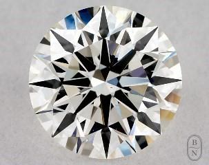 This 0.77 carat  round diamond I color vs2 clarity has Excellent proportions and a diamond grading report from GIA
