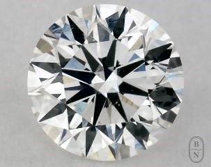 This 0.77 carat  round diamond G color si1 clarity has Excellent proportions and a diamond grading report from GIA