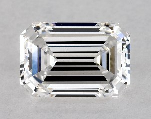 Lab-Created 1.58 Carat E-VS2 Emerald Cut Diamond